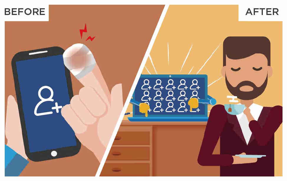 我们提供的免费的Facebook自动加好友机器人